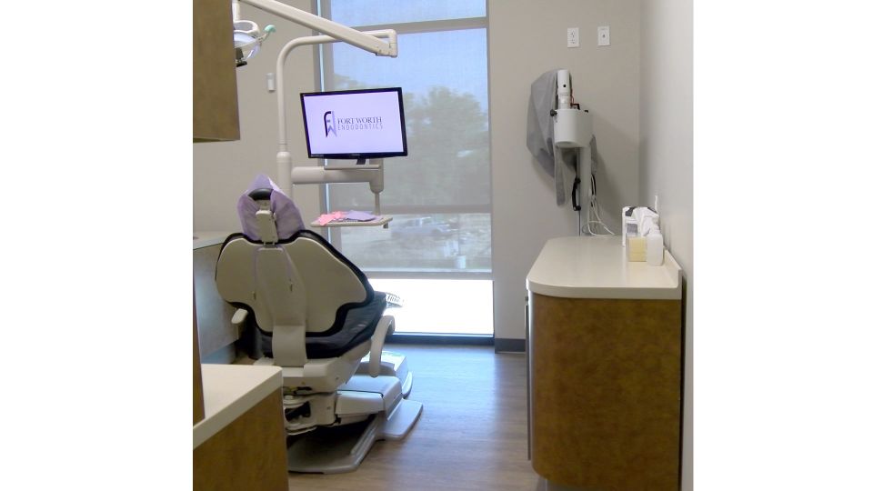 Patient room with a window