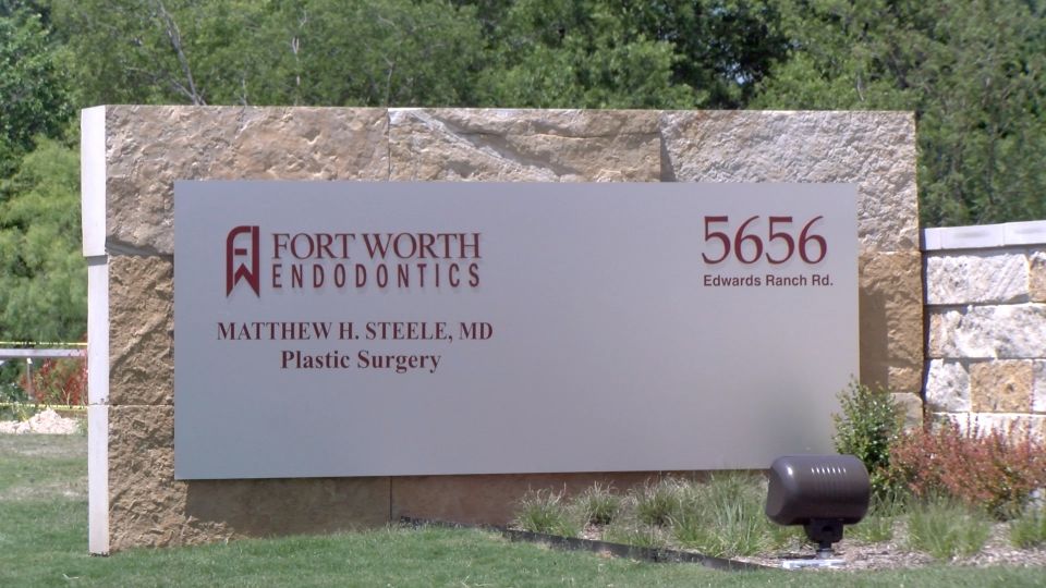 Sign outside of office