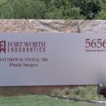 Sign outside of office